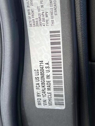 2022 Jeep Grand Cherokee L Limited 4x4