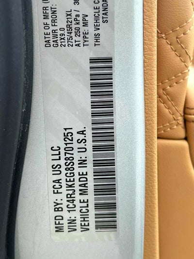 2025 Jeep Grand Cherokee L Summit Reserve 4x4