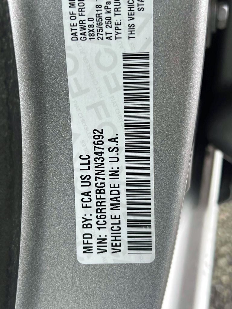 2022 RAM 1500 Big Horn Quad Cab 4x4 6'4' Box