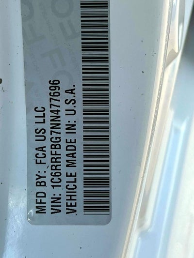 2022 RAM 1500 Big Horn Quad Cab 4x4 6'4' Box