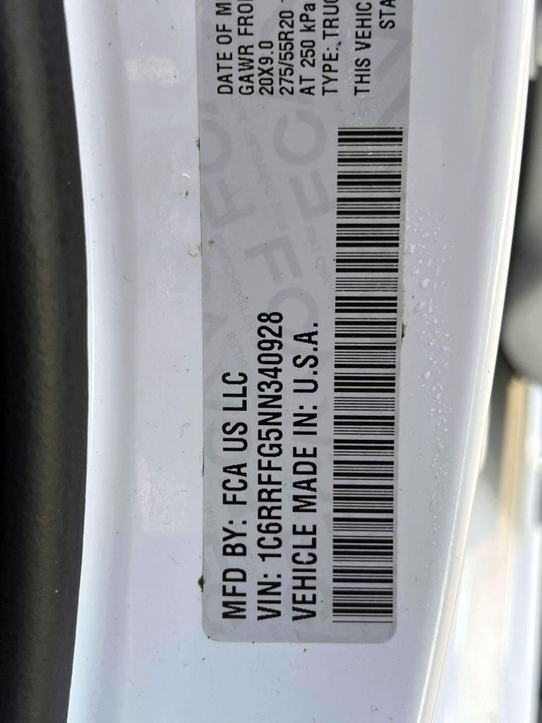 2022 RAM 1500 Big Horn Crew Cab 4x4 5'7' Box