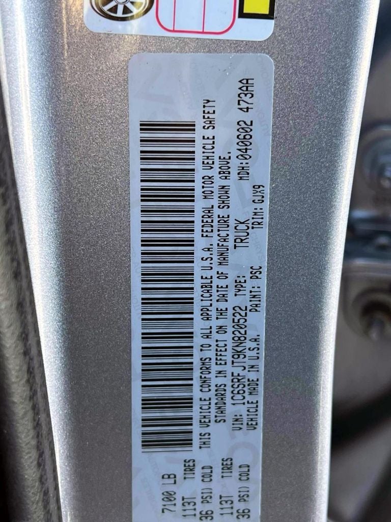 2019 RAM 1500 Laramie Crew Cab 4x4 5'7' Box