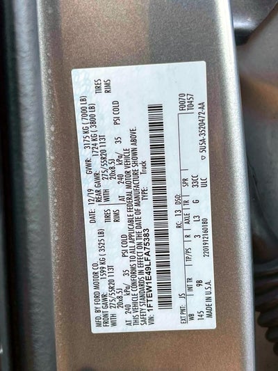 2020 Ford F-150 Platinum