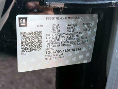 2018 Cadillac CTS Standard