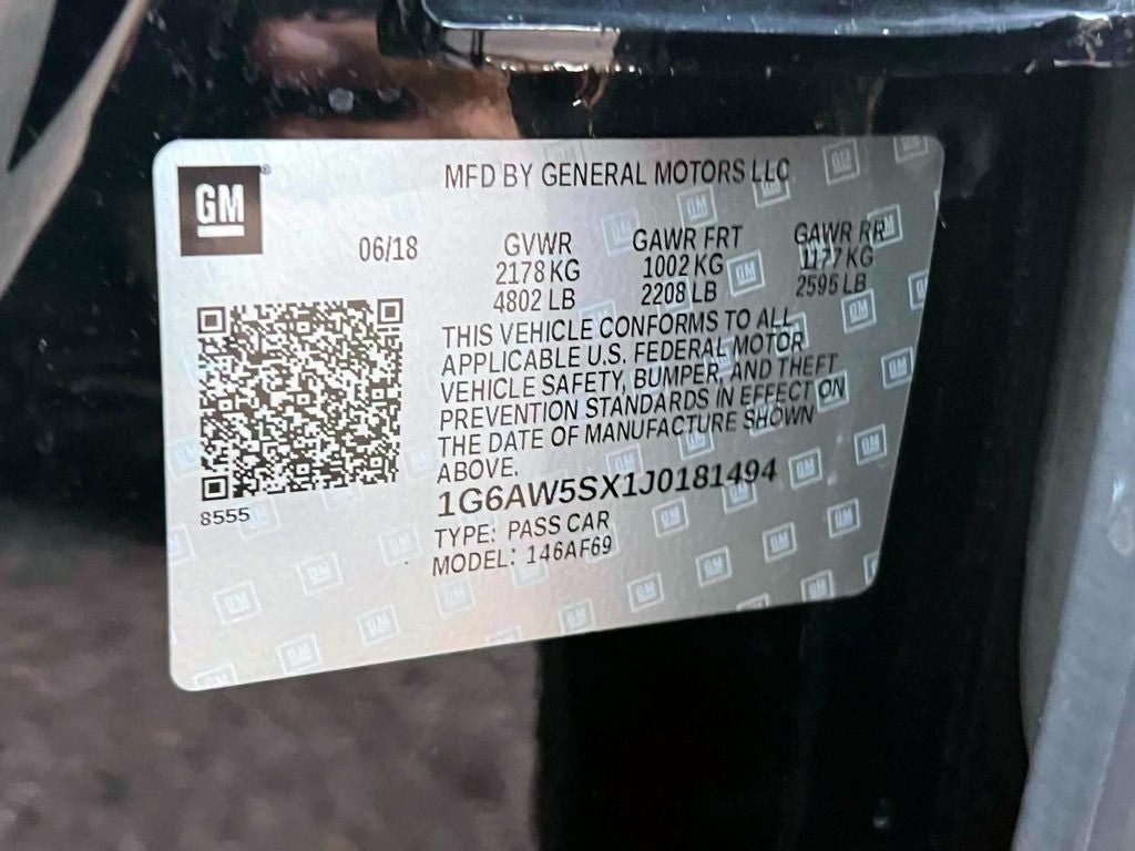 2018 Cadillac CTS Standard