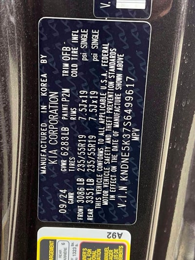 2025 Kia Carnival MPV SX Prestige