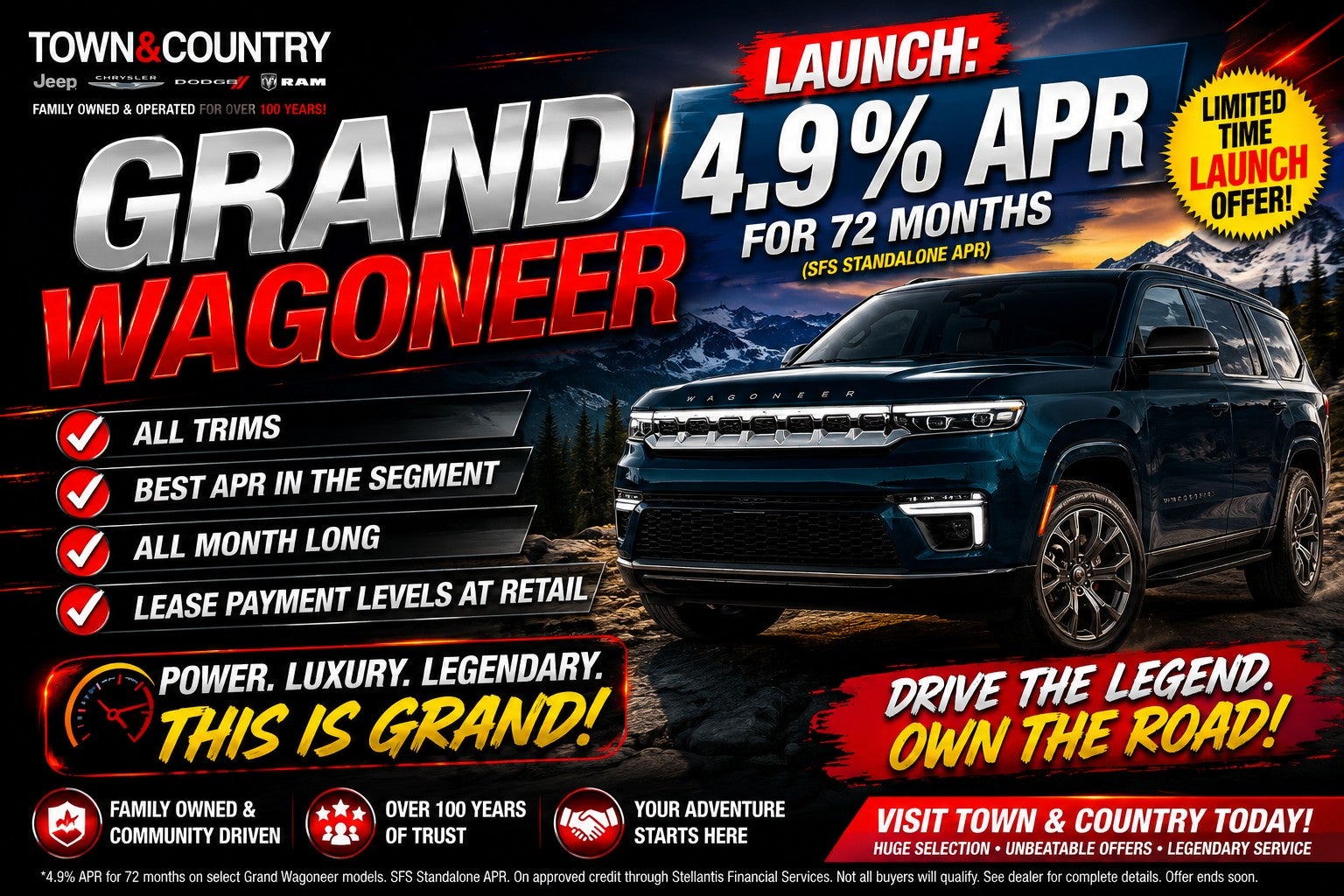 4.9% FOR 72 Months