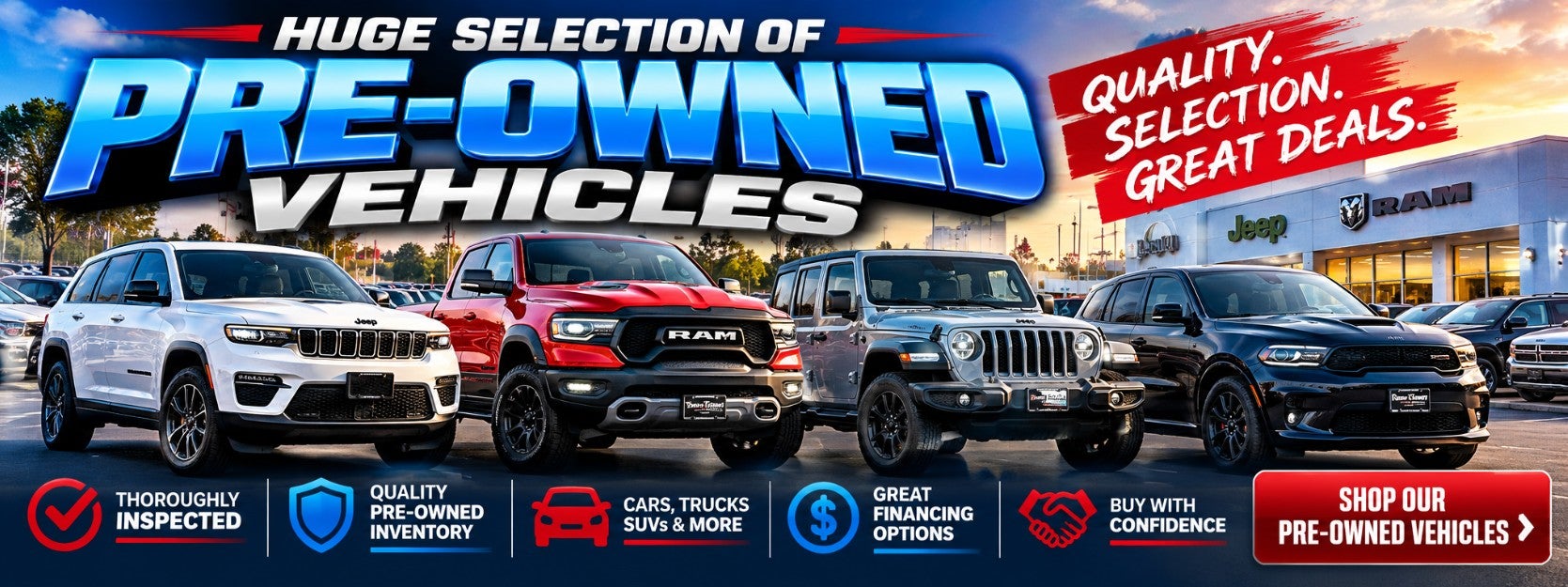 Huge Selection Of Pre-Owned Vehicles