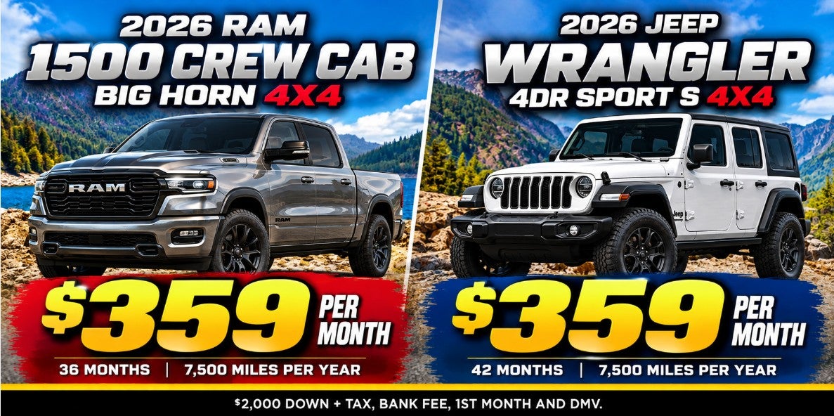 Ram And Wrangler Lease Specials